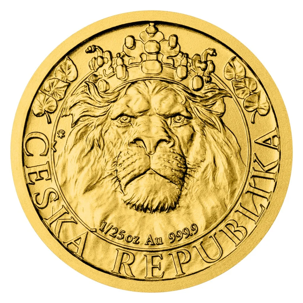 Чешский лев 1/25 Oz