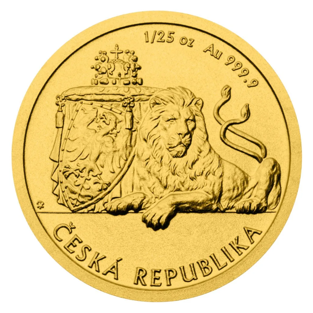 Чешский лев 1/25 Oz