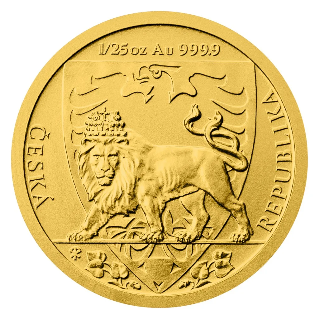 Чешский лев 1/25 Oz