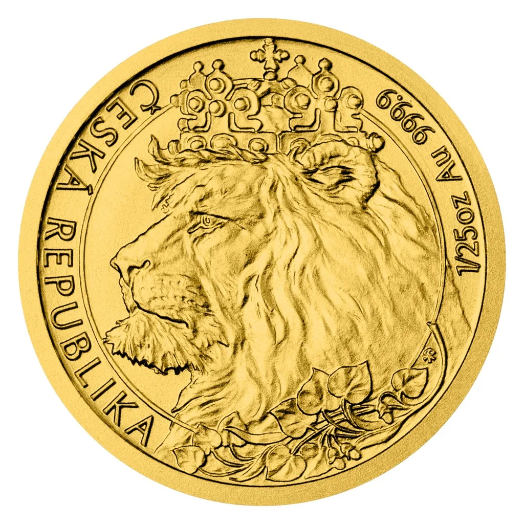 Чешский лев 1/25 Oz