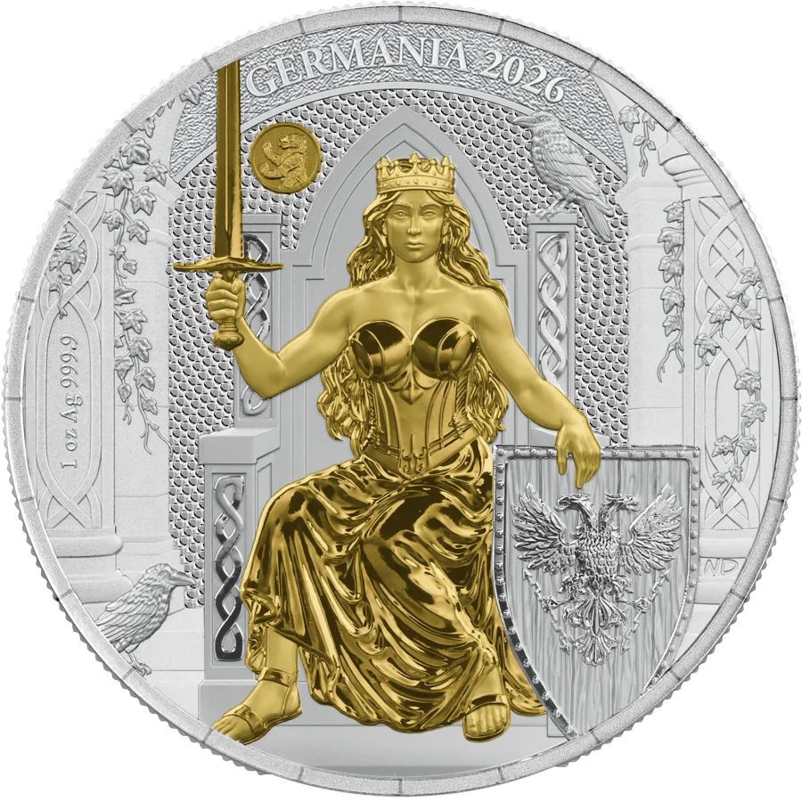 Германия 1 Oz (позолота)