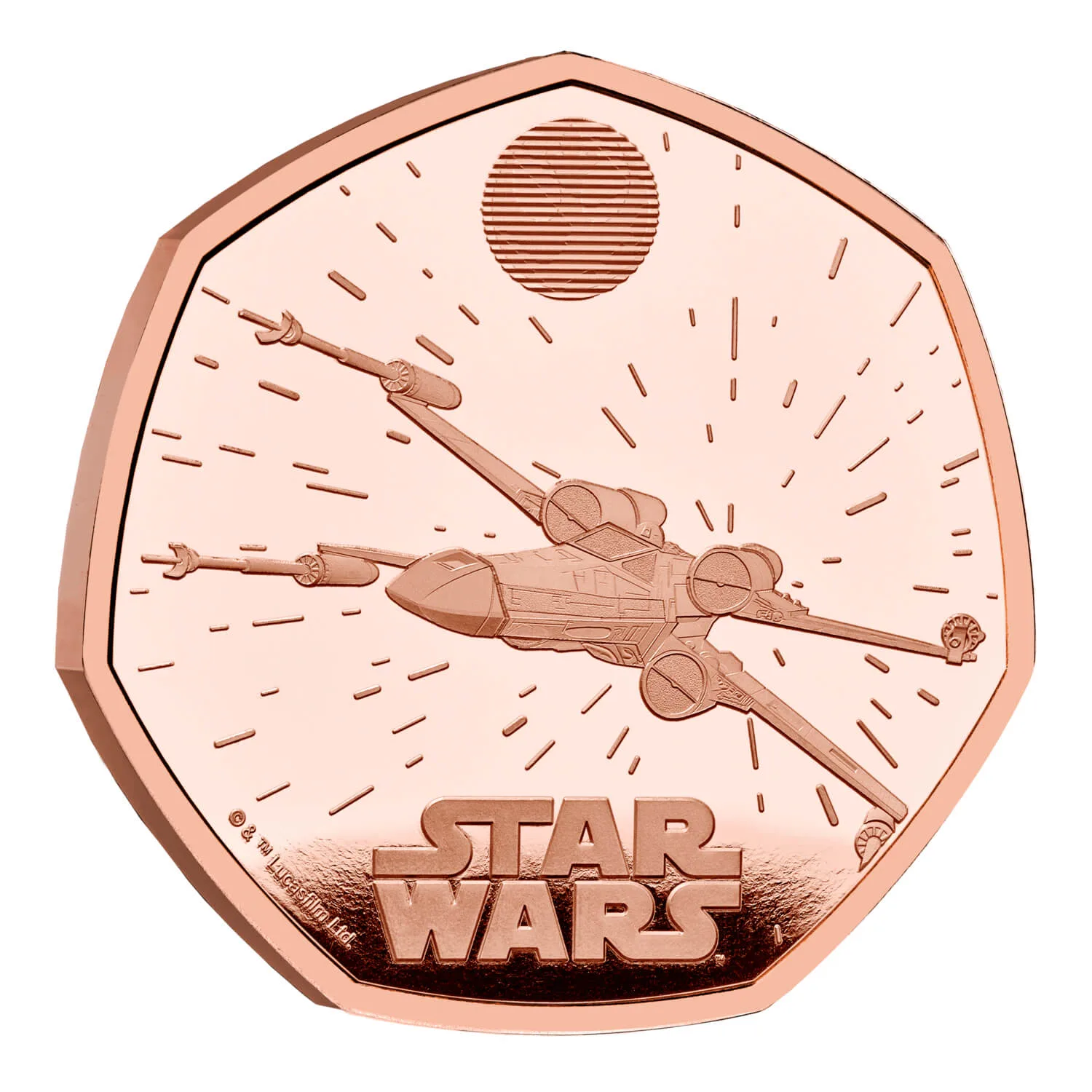 Истребитель X-wing (золото)
