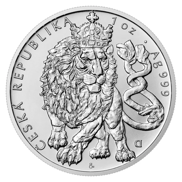 Чешский лев 1 Oz блистер