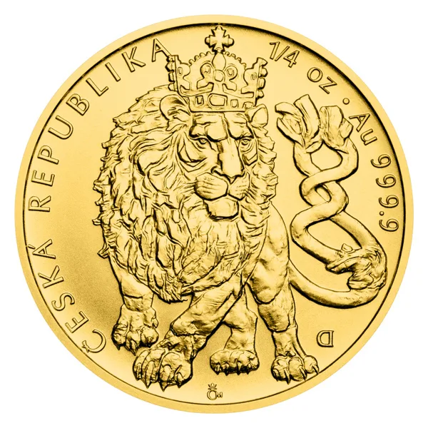 Чешский лев 1/4 Oz