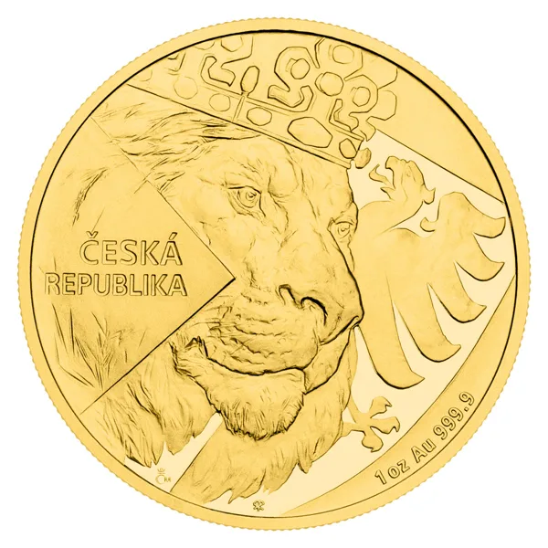 Чешский лев 1 Oz блистер proof