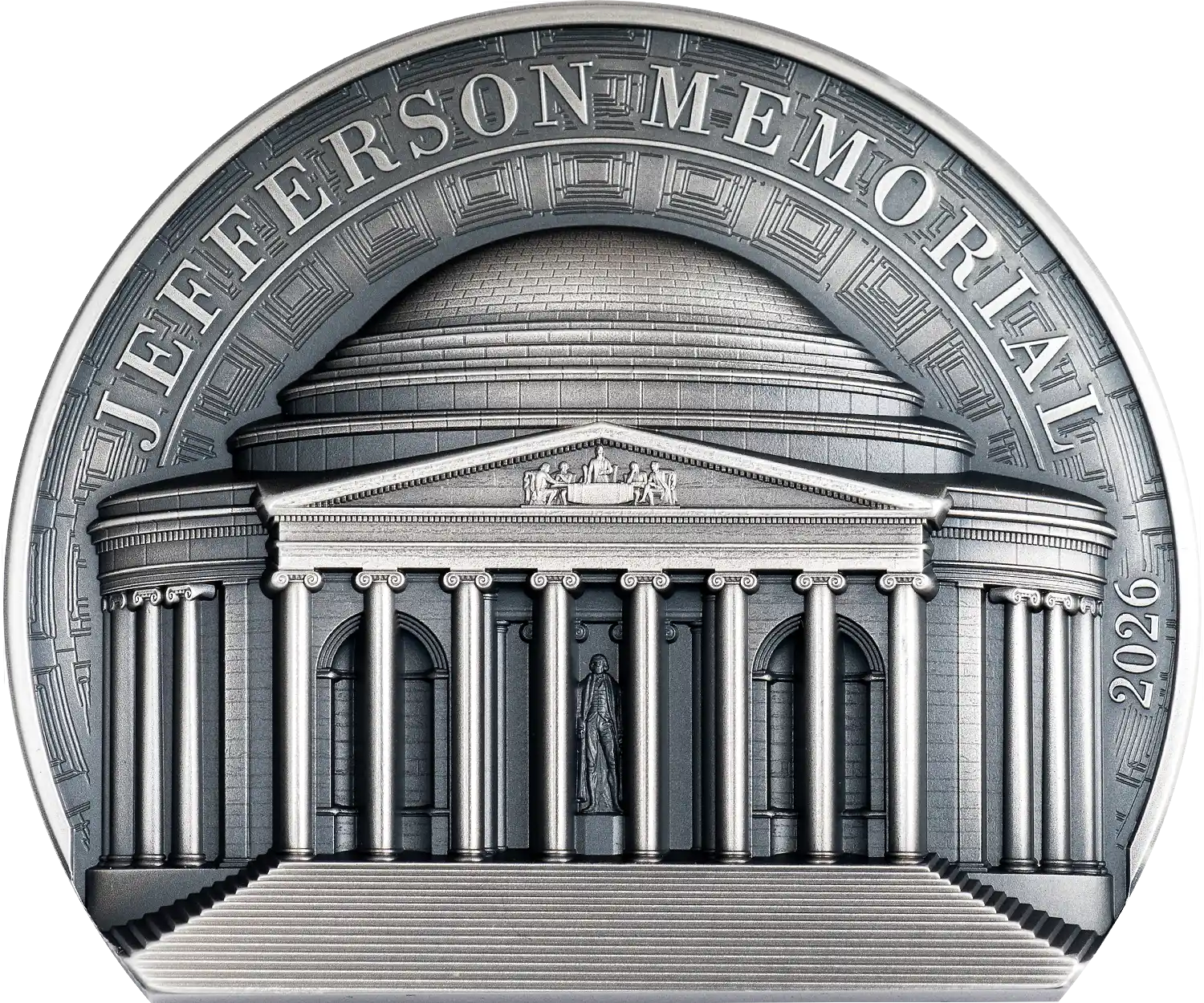 Исторические памятники «Мемориал Джефферсона», Ag 2 oz