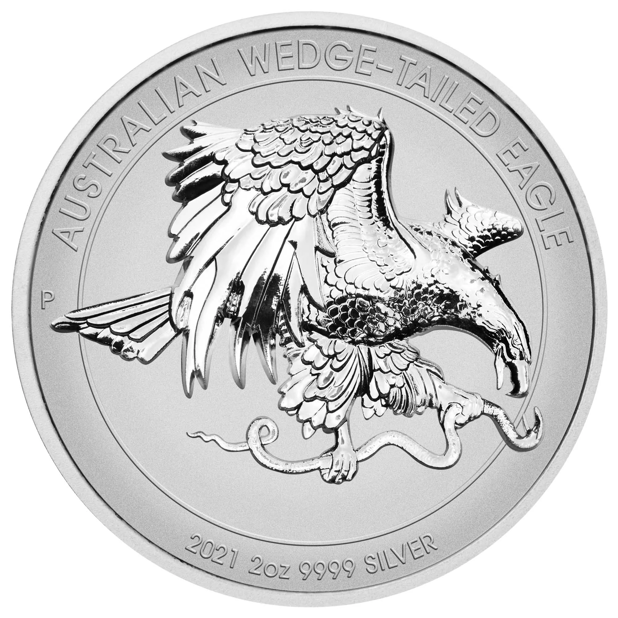 Клинохвостый орёл 2021 (2 унции, пруф, пьедфорт)