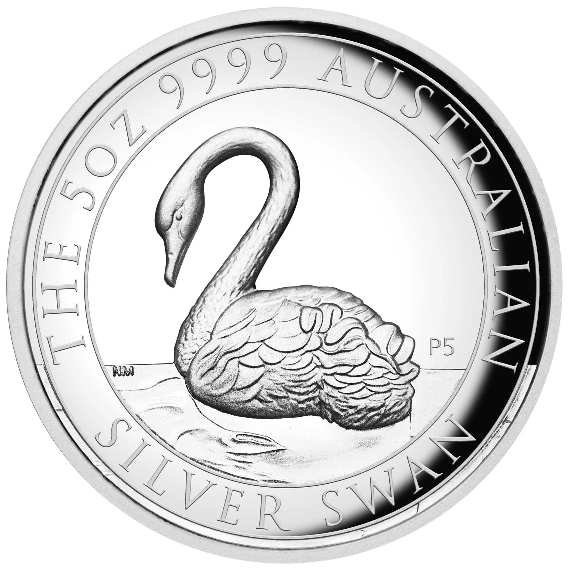 Австралийский лебедь 2021 (5 унций, пруф)