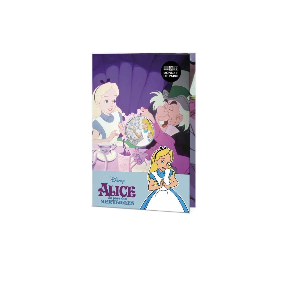 Алиса в Стране чудес (Alice in Wonderland) (серебро 333) Франция 10 Евро
