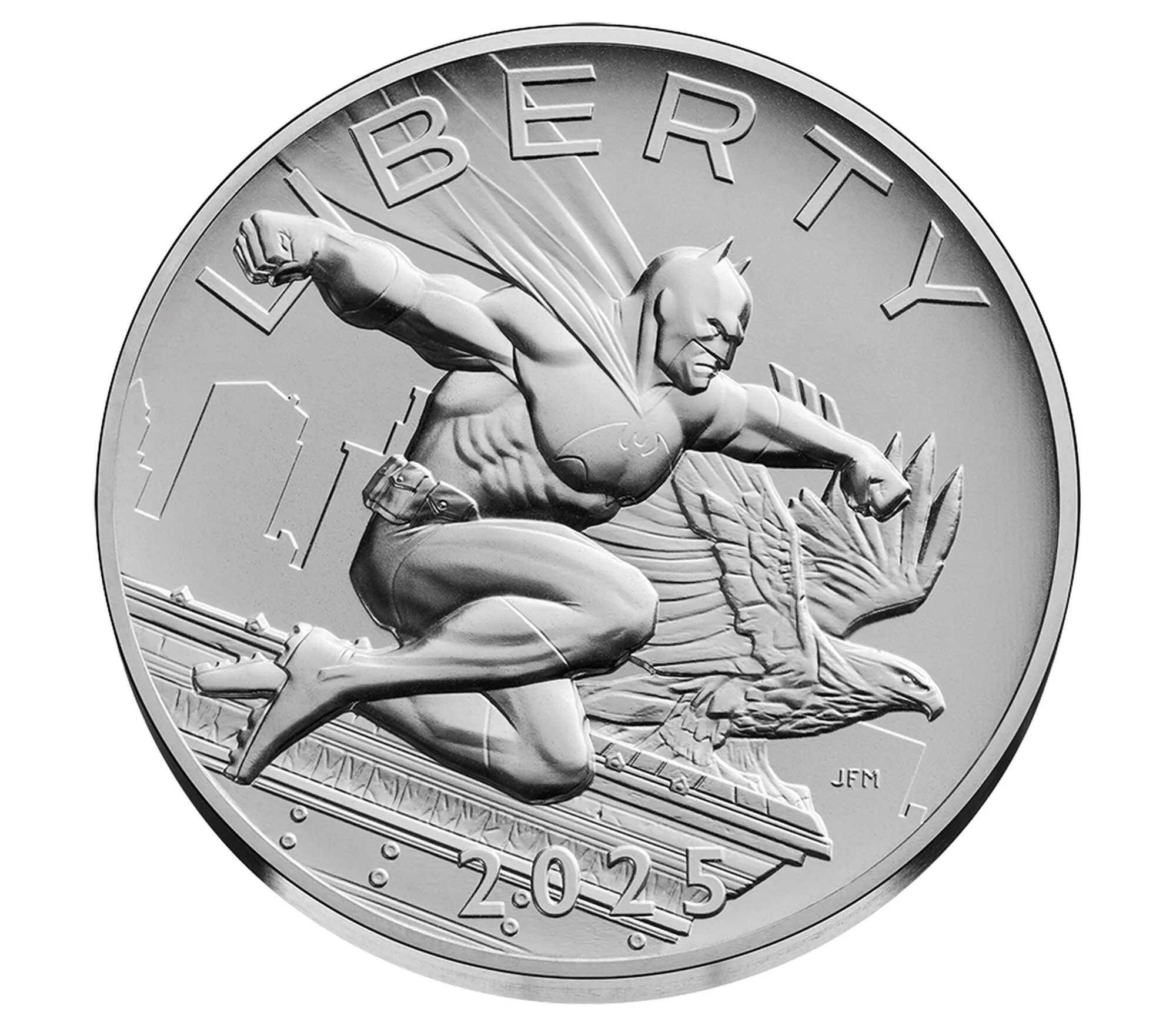 Бэтмен (серебряная медаль 2,5 унции)